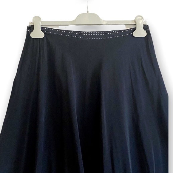 Philosophy de Alberta Ferretti Black Silk Skirt, Size 8 - Picture 6 of 12